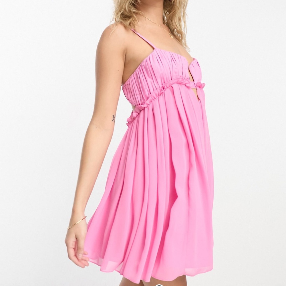 Pink Strapless Dress